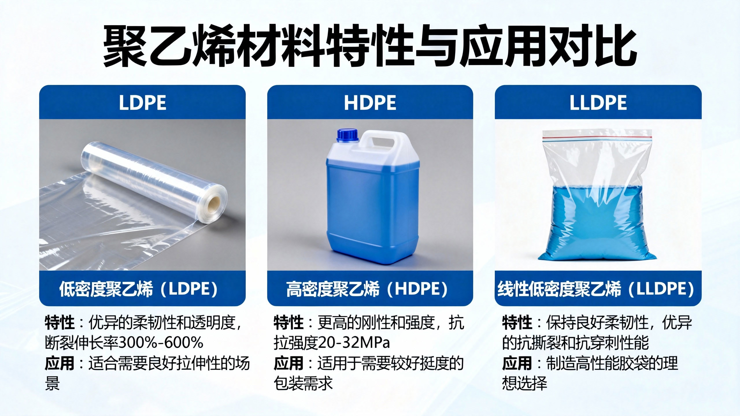 jimeng-2025-11-17-4621-LDPE（低密度聚乙烯）：具有優異的柔韌性和透明度，斷裂伸長率可達300%-60...jpg